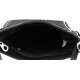 Elegancka torebka listonoszka damska H6077 - czarna 