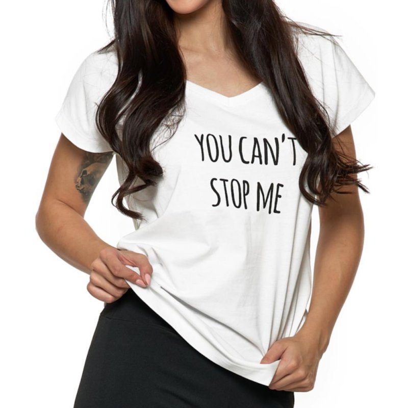Koszulka damska YOU CANT STOP ME-  biała