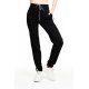 Spodnie dresowe damskie DF-1125P - turkus sportowe spodnie dresowe damskie dresy damskie czarne spodnie dresowe damskie