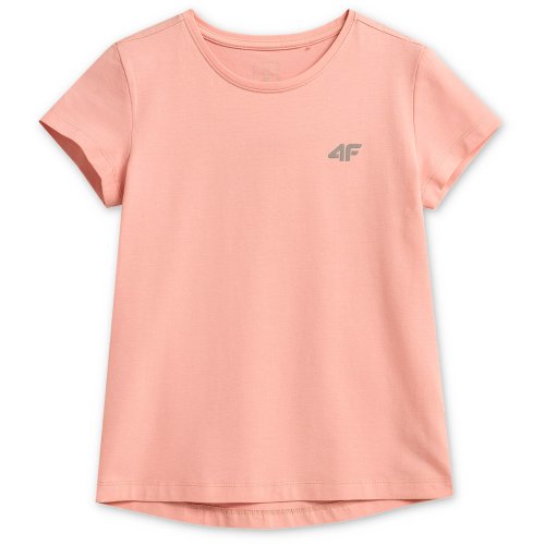 Dziewczęca koszulka 4F HJZ21 JTSD001A - różowa