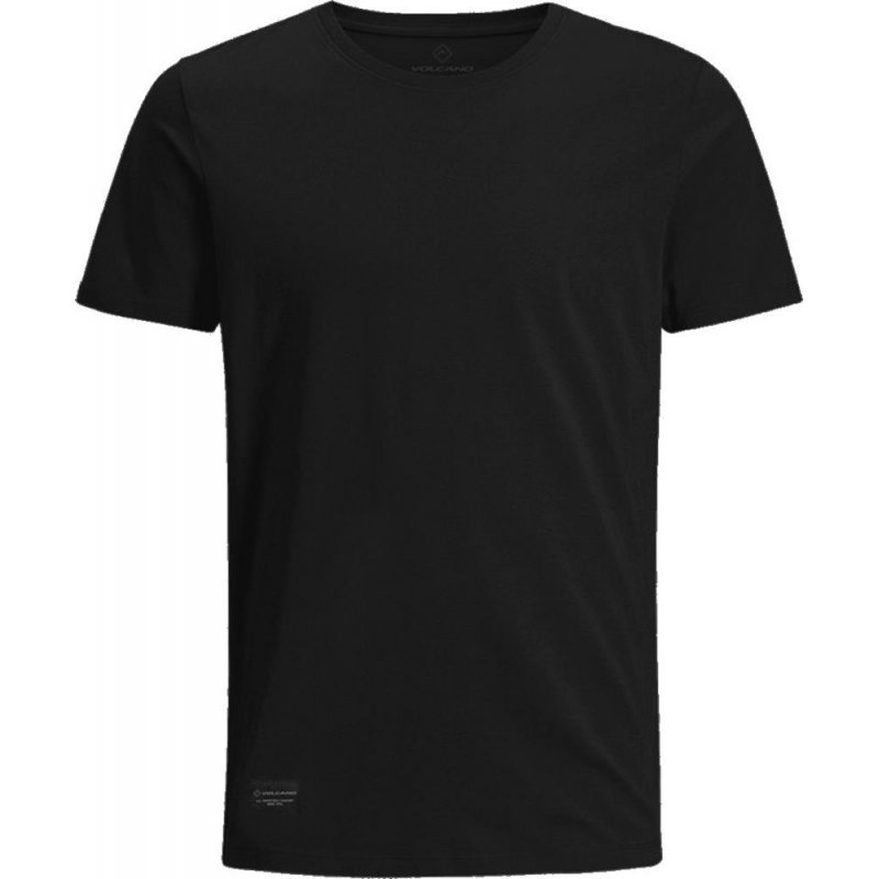 T-shirt męski jednokolorowy T-BASIC - czarny