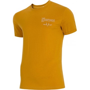 T-shirt męski Outhorn HOZ201 TSM604- musztardowy