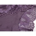 Figi damskie bawełniane z koronką 1633 - fiolet