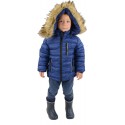 Zimowa kurtka chłopięca ZW-609 - niebieska