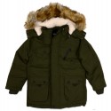 Zimowa kurtka parka chłopięca BQ-893 - zielona