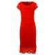 Sukienka koronkowa DUŻY ROZMIAR (czerwona)
