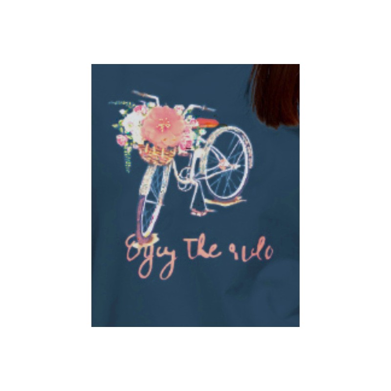 Granatowa koszulka damska rower BD2500-015