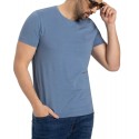 T-shirt męski T-BRAN - niebieski