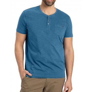 T-shirt męski T-HUBRIS-niebieski