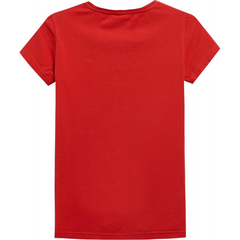 T-shirt damski 4F H4L22-TSD353 - czerwony