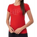T-shirt damski 4F H4L22-TSD353 - czerwony