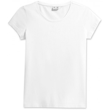 T-shirt damski 4F H4L22-TSD353 - biały