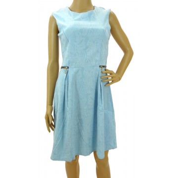 Sukienka z zamkami (błękitna)