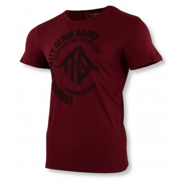 T-shirt męski TOM TAILOR 1019907-25652 - bordowy