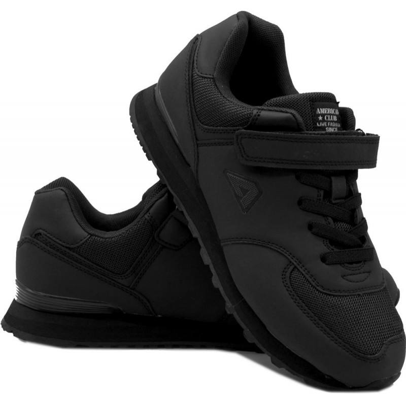 Buty sportowe młodzieżowe HA45/22 -  czarne