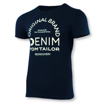 T-shirt męski TOM TAILOR 1029936-10668 - granatowy