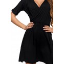 Damska sukienka z wiskozy MDW3000-003 - czarna