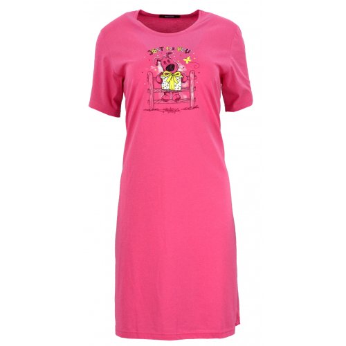 Koszula nocna z nadrukowanym pieskiem (różowa)