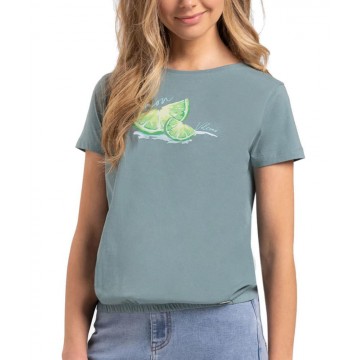 Koszulka damska T-LEMON - morska zielona