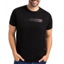 T-shirt męski z bawełny T-TON-czarny