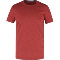 T-shirt męski z bawełny T-AIDEN - czerwony