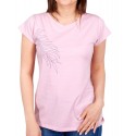 T-shirt damski bawełniany YoClub PK-049 - różowy