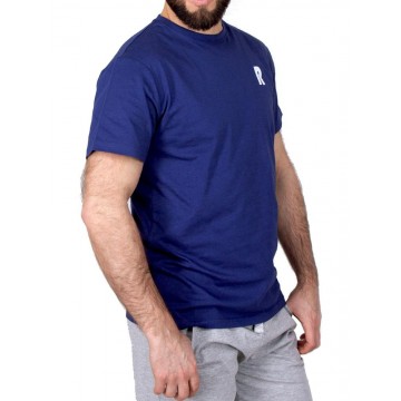 T-shirt męski bawełniany YoClub PM-007 - granatowy