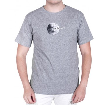 T-shirt męski bawełniany YoClub PM-029 - szary melanż