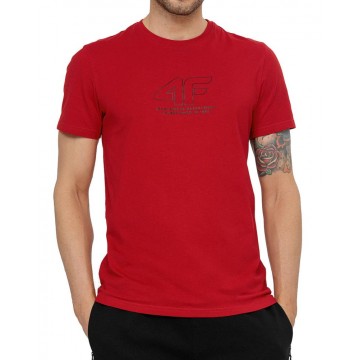 T-shirt męski 4F H4L22-TSM016 - c. czerwony