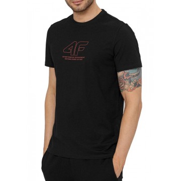 T-shirt męski 4F H4L22-TSM016 - czarny
