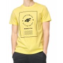 T-shirt męski z bawełny 4F H4L22 TSM033 - żółty