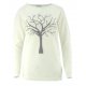 Piękny sweter z motywem drzewka (kremowy)