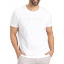 T-shirt męski z bawełny T-MOVENT - biały