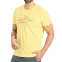 T-shirt męski z bawełny T-MESH - żółty