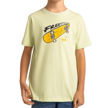 T-shirt chłopięcy T-FONTER Junior - seledynowy