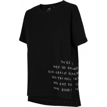 T-shirt damski oversize Outhorn HOL22-TSD608 - czarny