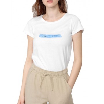 T-shirt damski Outhorn HOL22-TSD623 - biały