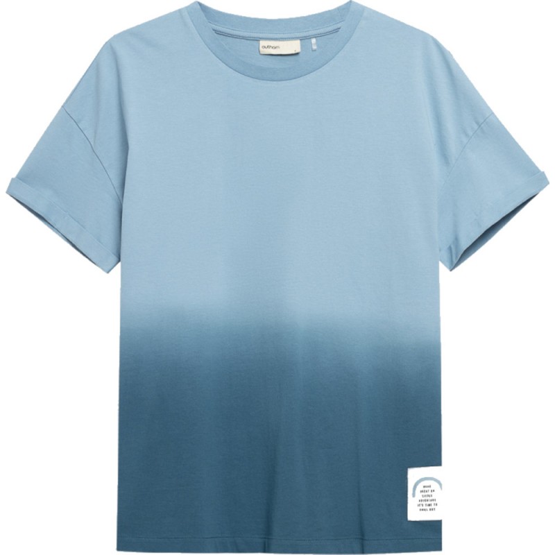 T-shirt damski oversize Outhorn HOL22-TSD616 - niebieski
