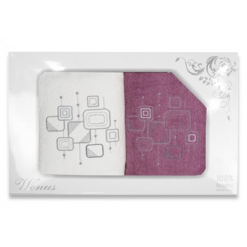 Komplet ręczników na prezent 2 częściowy HAFT WZ-14402