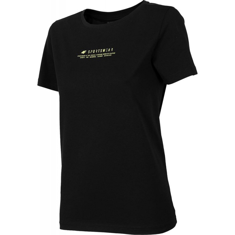Czarna koszulka damska 4F H4Z22 TSD019