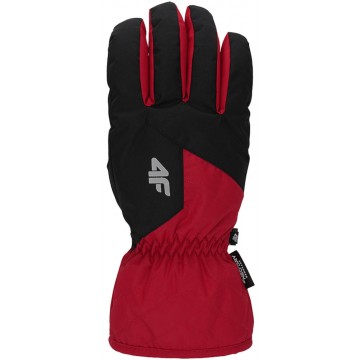 Rękawiczki zimowe męskie 4F H4Z19-REM001 - czerwone