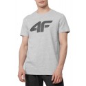 T-shirt męski 4F H4Z22-TSM353 - chłodny jasny szary melanż