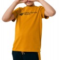 Chłopięca koszulka 4F HJZ22-JTSM003 - żółta