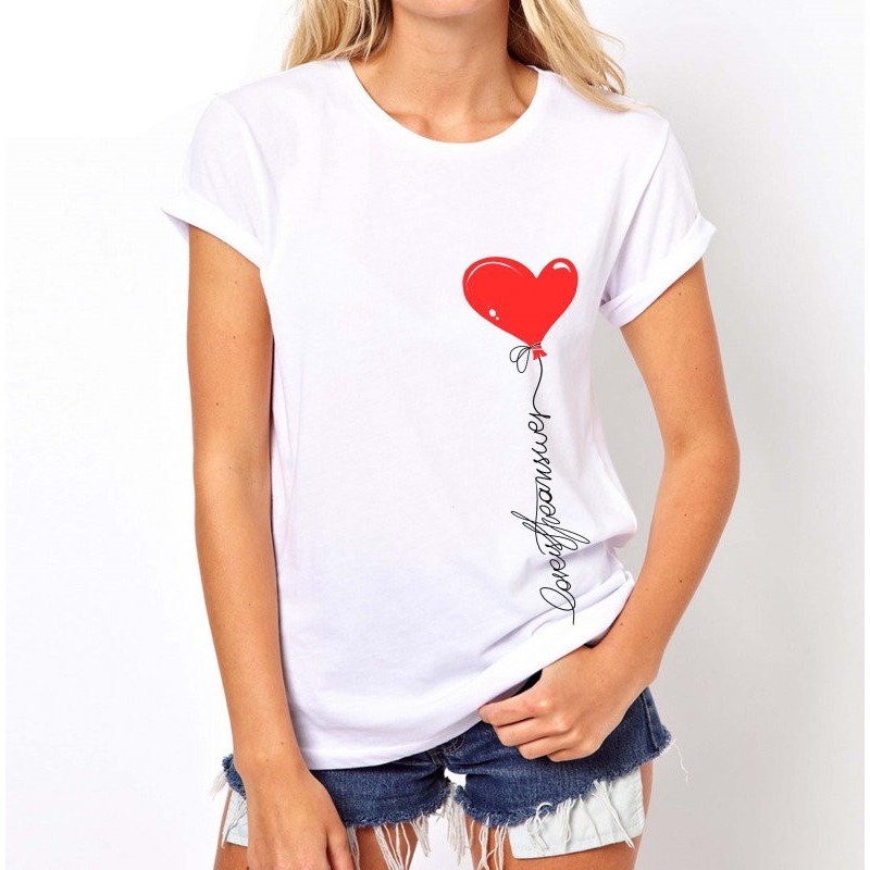 Koszulka z sercem (biała)
