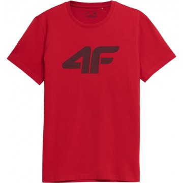 T-shirt męski 4F SS23TTSHM537 - czerwony