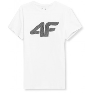 T-shirt męski 4F SS23TTSHM537 - biały