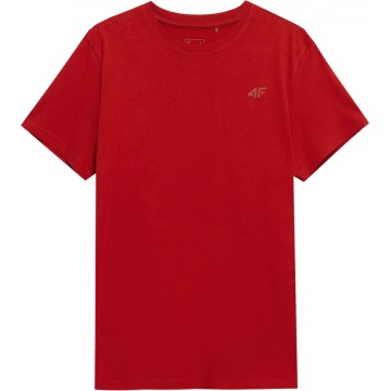 T-shirt męski 4F SS23TTSHM536 - czerwony