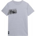 T-shirt męski 4F SS23TTSHM310 - szary