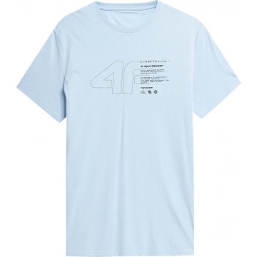 T-shirt męski 4F SS23TTSHM303 - j.niebieski