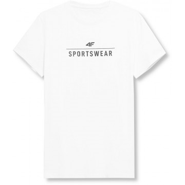T-shirt męski 4F SS23TTSHM539 - biały